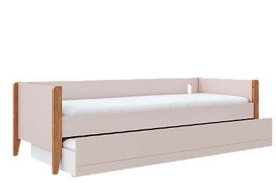 Cama Sofá - Com Auxiliar - Bo - Rosa Old/Jequitiba
