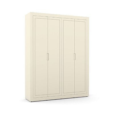 Armário Roupeiro Tutto New - 4 Portas - Off White - 70793