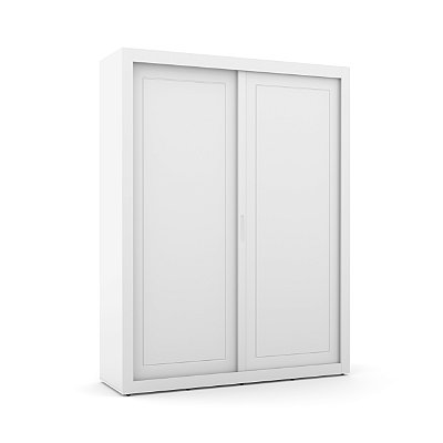 Armário Roupeiro Tutto New - 2 Portas De Correr - Branco - 70350 - prontaentrega