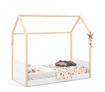 Cama Kids Liv - Branco / Natural 51578