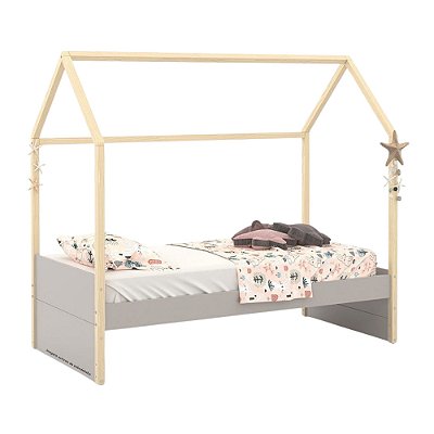 Cama Kids Liv - Cinza / Natural 51579