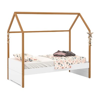 Cama Kids Liv - Branco / Freijó 51582
