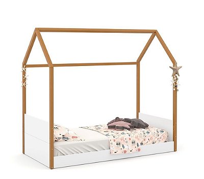 Cama Kids Liv - Branco /Freijó 51582