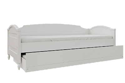 Cama Sofá La Vie - Com  Auxiliar - Branco