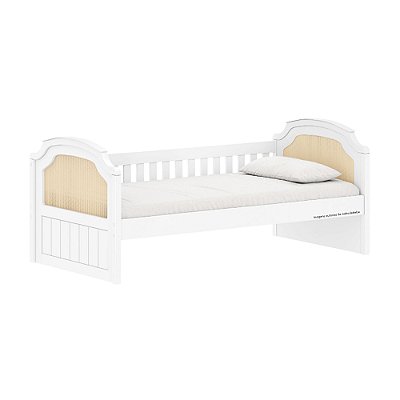 Cama Babá Classic Premium - Branca com Palha