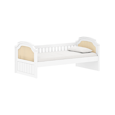 Cama Babá Classic Premium - Branca com Palha
