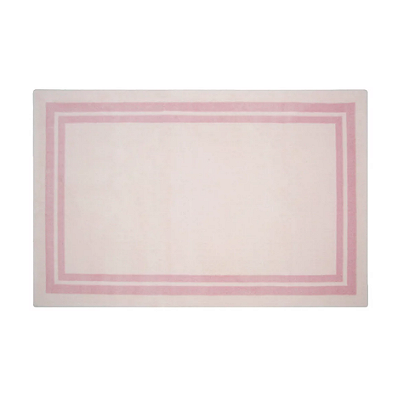 Tapete - Moldura Rosa - Quadrado