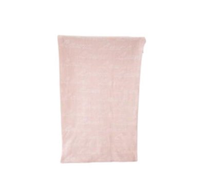Manta com nome - trico - rosa pastel 003