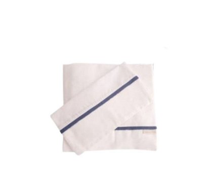 Jogo de lençol - percal 230 fios - trico - azul marinho 008
