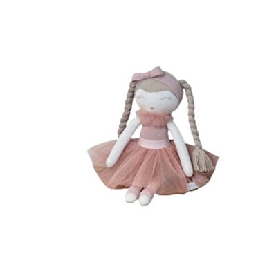 Pelúcia Boneca - Tricô - Cores Personalizáveis