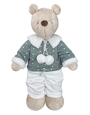 Urso de Pelucia - Bob Blouse - Poa Verde