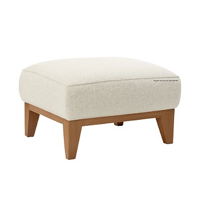 Puff Alfa - Bege - Tecido 300C - prontaentrega