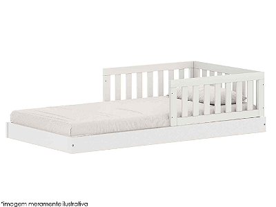 Cama Arcos Play - 3 Laterais - Branco