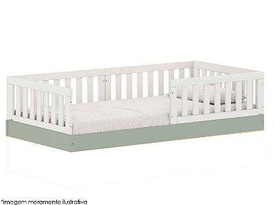 Cama Arcos Play - 5 Laterais - Verde Jade