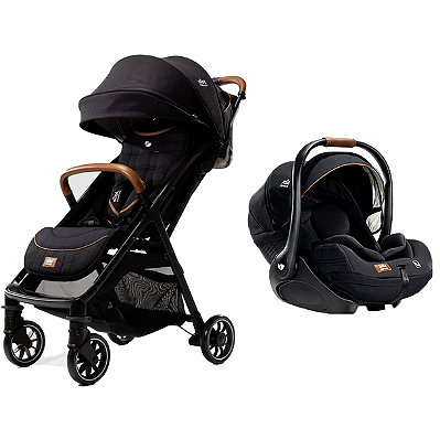 Combo Parcel - Carrinho + Bebê Conforto - Eclipse Preto