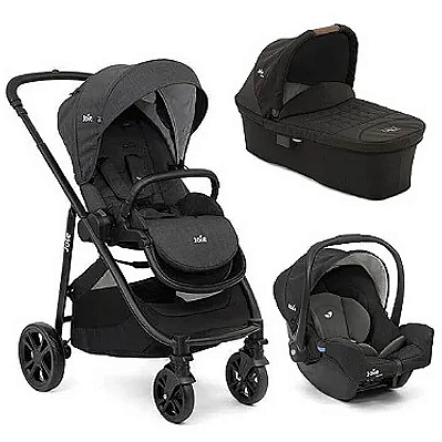 Combo Carrinho Versatrax e - Carrinho + Bebê Conforto + Moisés - Preto Pavement