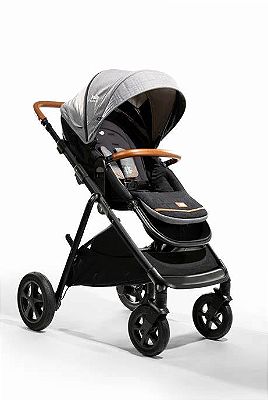 Combo Aeria - Moisés - Bebê Conforto - Cinza Carbon