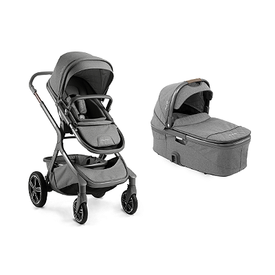 Combo Demi Grow - Carrinho + Moisés - Nuna - Cinza Treaded