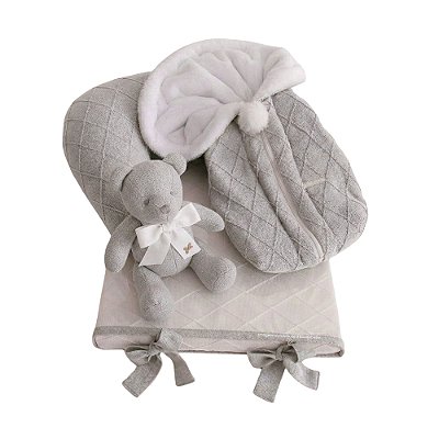 Kit Primeiros Momentos - 4 Peças - Cinza Claro 869