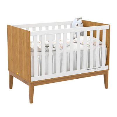 Berço Unique - 2 em 1 - Freijo / Branco / Ecco Wood - 61696
