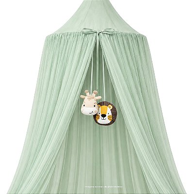 Dossel Tenda Mosquiteiro - Verde - Com Pingente Safari - prontaentrega
