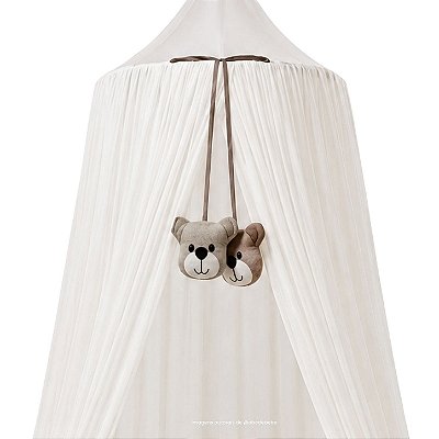 Dossel Tenda Mosquiteiro - Off White - Ursos
