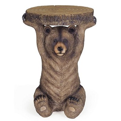 Mesa Lateral de Apoio - Urso Marrom