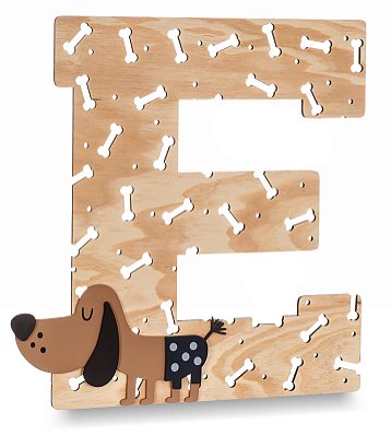 Inicial De Parede Decorativa - Au Au - 109101 - Personalizado