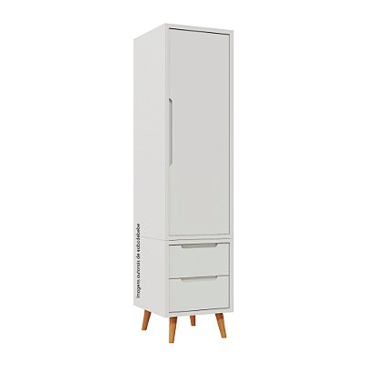 Armário Modular 1 Porta -  Pés Sonhos - Branco