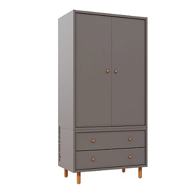 Armário Modular 2 Portas -  Pés Joy - Fendi