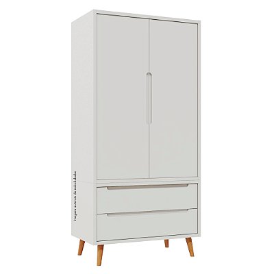 Armário Modular 2 Portas -  Pés Sonhos - Branco
