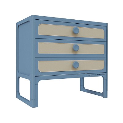 Cômoda Skandi - Azul Sereno