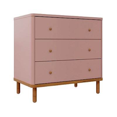 Comoda Joy - Rose com Madeira