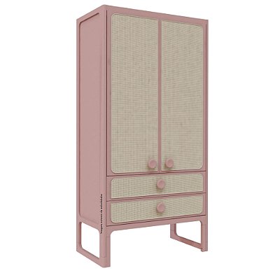Armário Skandi - 2 Portas - Rose