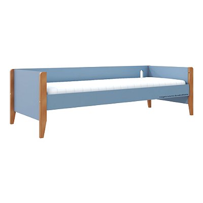 Cama Sofá - Bo - Azul Sereno/Jequitiba