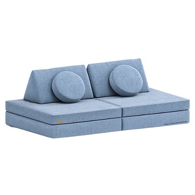 Sofá de Brincar - Boucle - Azul Claro