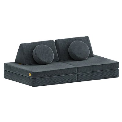 Sofá de Brincar - Cotelê - Cinza