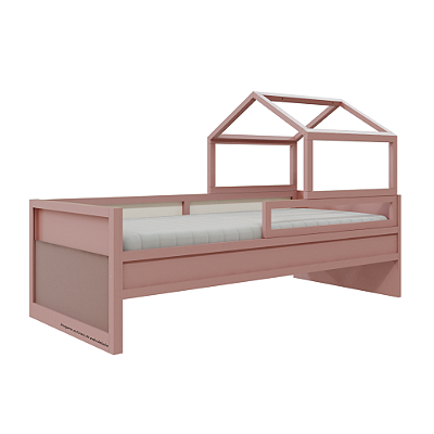 Cama Papaya - Com Casinha - Rose