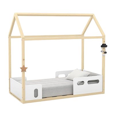 Mini Cama Liv - Branco Soft / Natural 51253