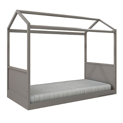 Cama Link Plus - Com Casinha - Com Ou Sem Auxiliar - Cinza