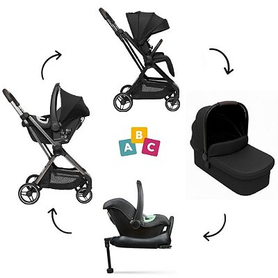 Combo Carrinho - Sienna - Trio - Com isofix - Dolphin - Abc Design