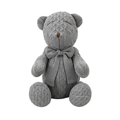 Urso Tricot - Tamanho M - Cinza M.Gris - Personalizado