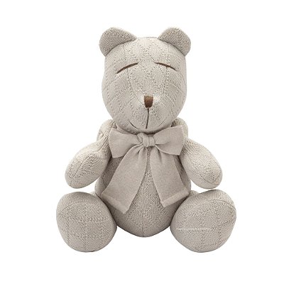 Urso Tricot - Tamanho M - Bege Ninive - Personalizado
