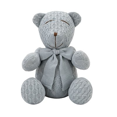 Urso Tricot - Tamanho M - Azul Dream - Personalizado