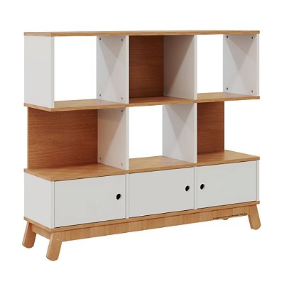 Estante Organizadora Papaya - Jequitibá / Branco