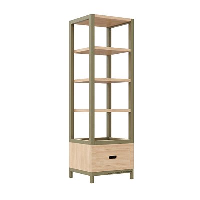 Estante Tupi 50 - Carvalho / Cacto