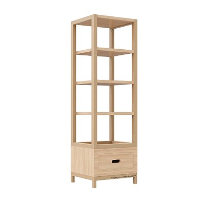 Estante Tupi 50 - Carvalho / Capuccino