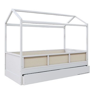 Cama Link Plus Palha - Com Casinha - Completa - Branco