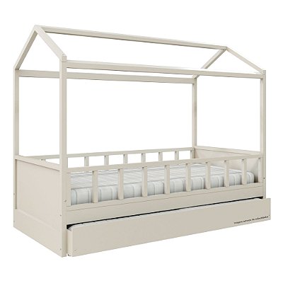 Cama Link Plus Palitada - Com Casinha - Completa - Areia