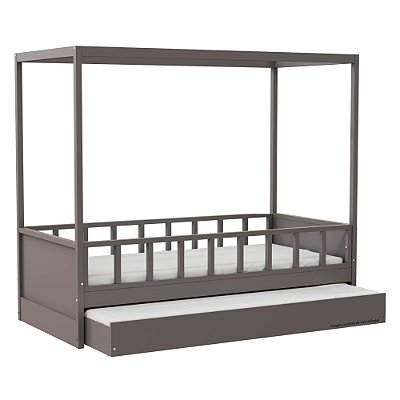 Cama Link Plus Palitada - Com Dossel - Completa - Fendi